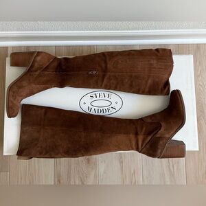 Steve Madden Chestnut Suede Tall Boots